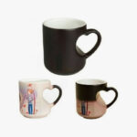 Customized Inner Cut Heart Magic Mug