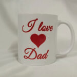 I love Mom Dad White Mug