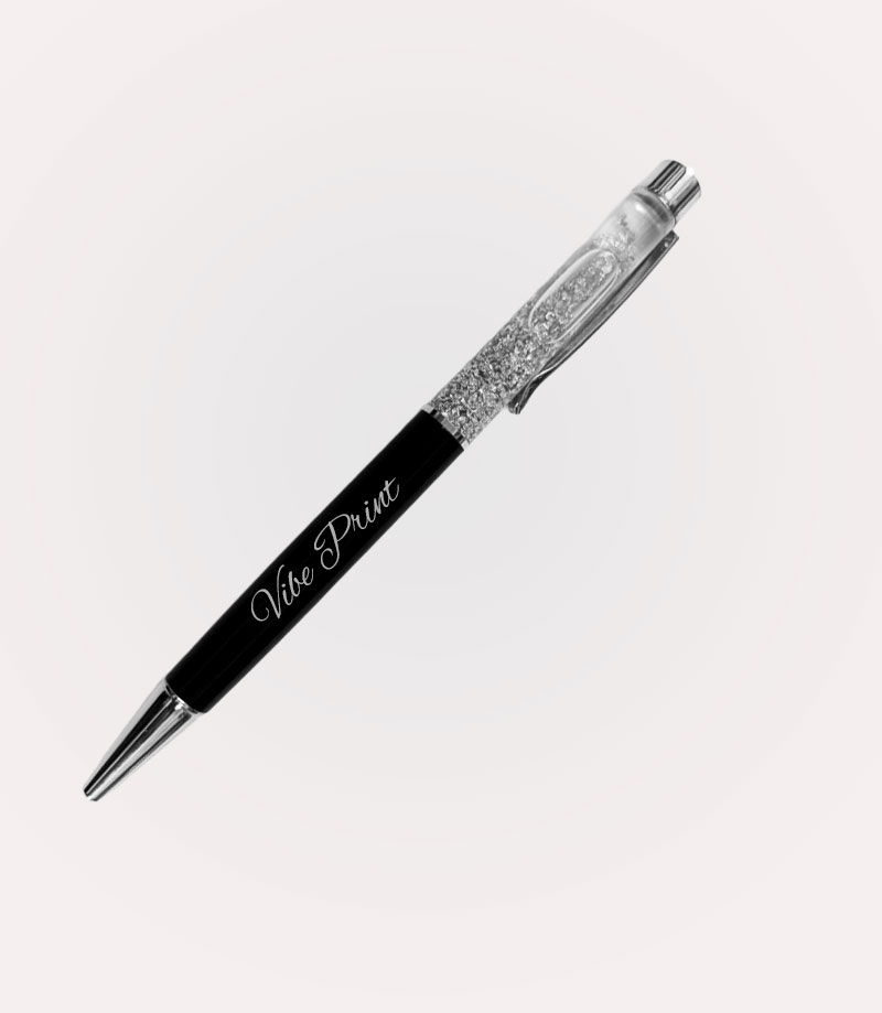 Personalise Silver Flakes Pen