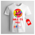 Holi Special Printed T-Shirt – Smile its Holi